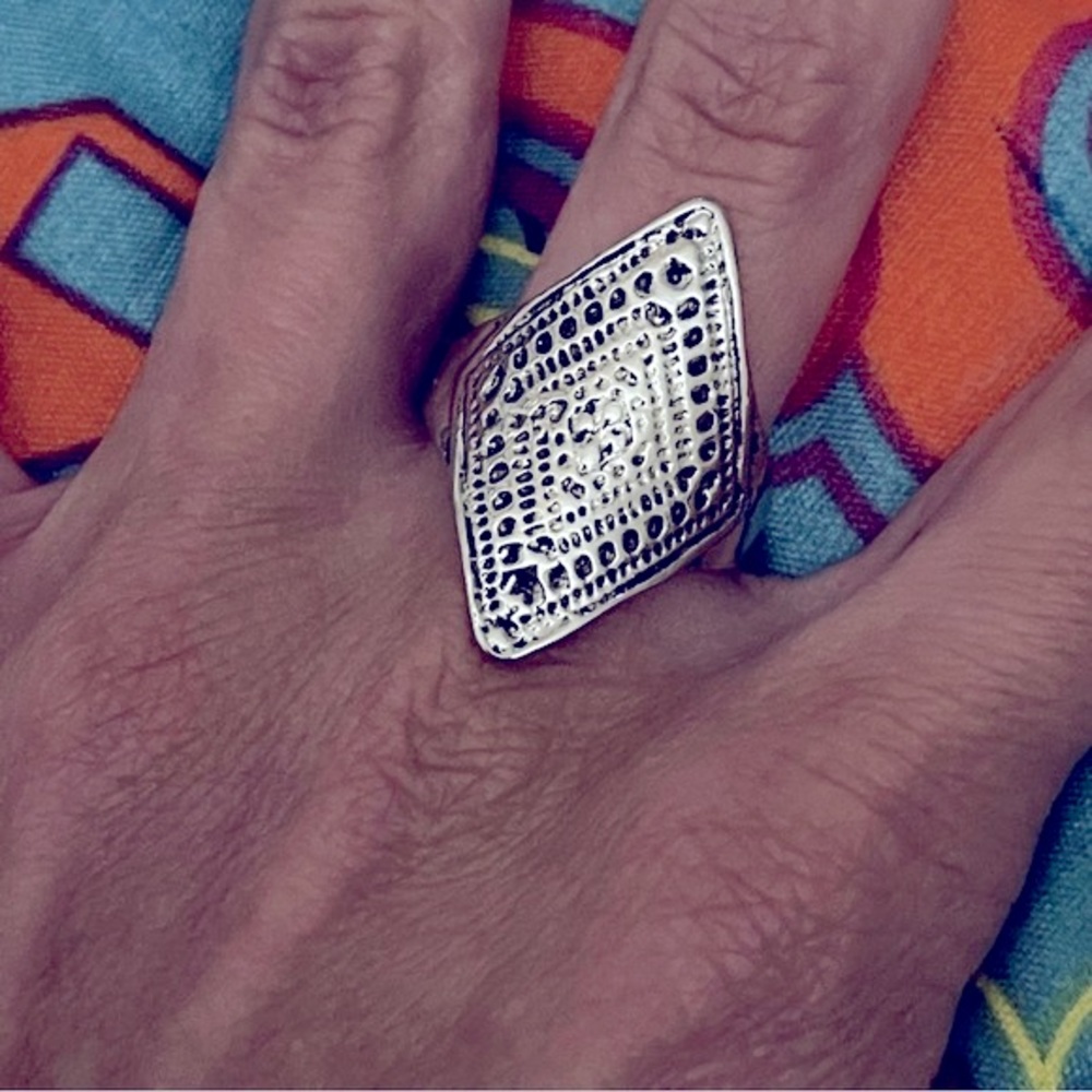 New Vintage Style Mesh Design Handmade Unisex Celtic Boho Sterling Silver Ring - Picture 3 of 12